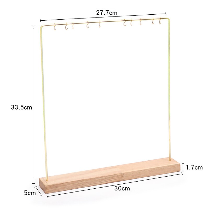Jewelry Display Stand Holder - Rotating Necklace Pendant Earring Organizer - Metal