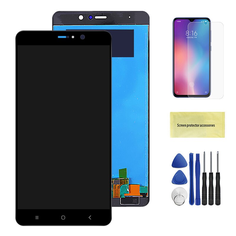 5.7 ''Originele Lcd Voor Xiao Mi 5S Plus Mi 5S Plus Mi5S Plus Lcd-scherm Touch Panel Digitizer met Frame Voor Mi 5S Plus: Black No Frame