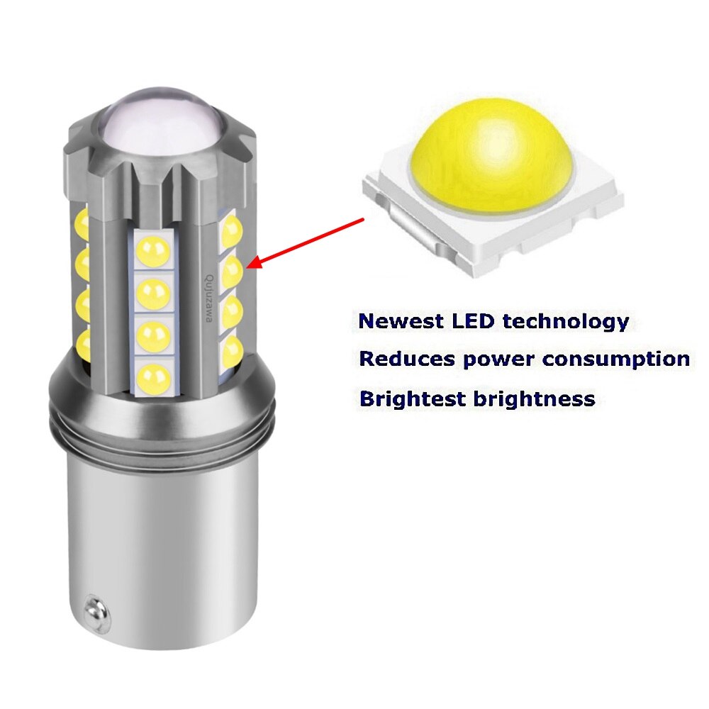 2PCS 1156 BA15S P21W R10W 7506 Super Heldere LED Auto Brake Lamp Auto Reverse Lamp Richtingaanwijzers dagrijverlichting