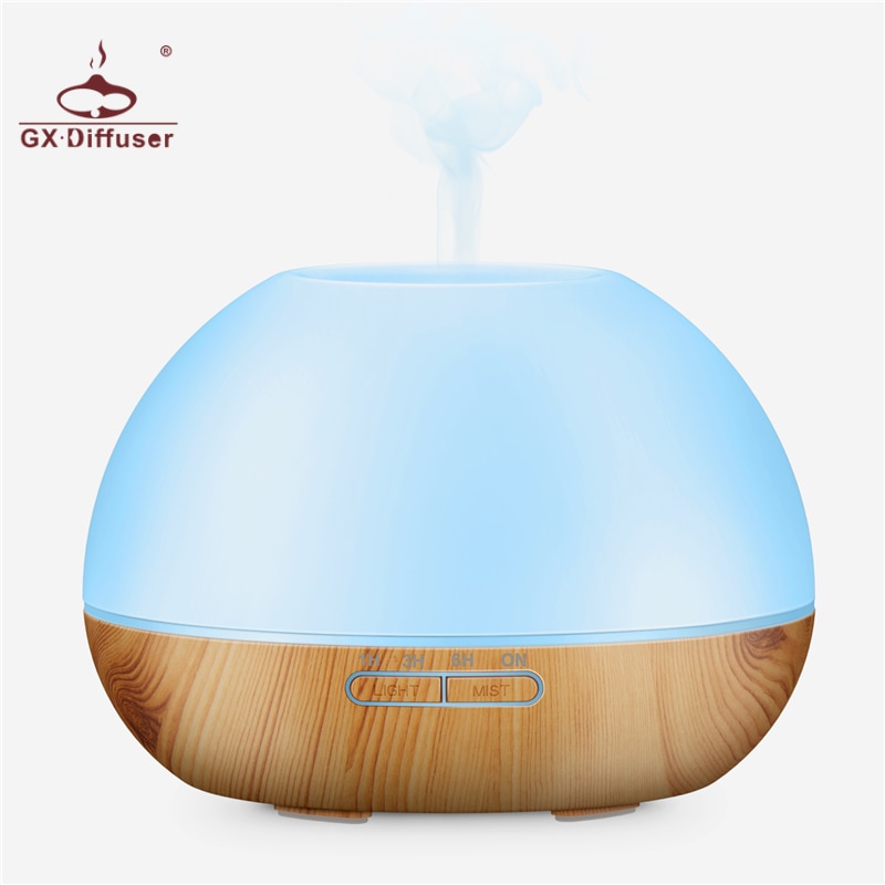 GX.Diffuser Timer LED Lamp Aromatherapy Diffuser Ultrasonic Aroma Diffuser Humidifier Electric Mist Maker Essential Oil Diffuser