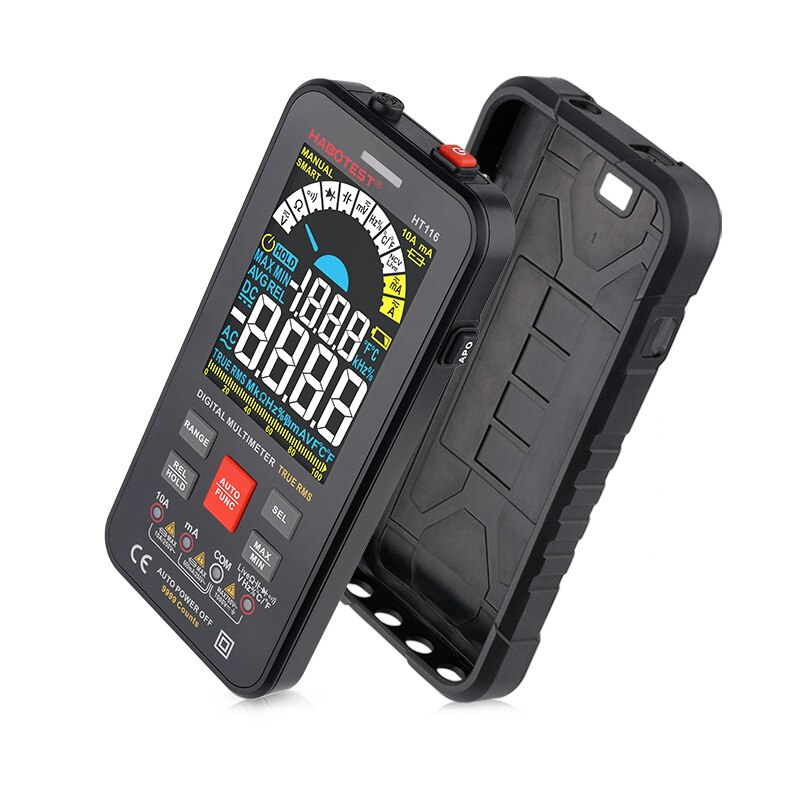 MAXRIENY Multimeter, voltmeter, digitaal, intelligent, ohmmeter, display, 3 resultaten, tester, weerstand, frequentie, continuïteit, spanningsdetectie, contactloos, live-draadtester MAXRIENY Multimeter, voltmeter, digitaal, intelligent, ohmmeter, display, 3 resultaten, tester, weerstand, frequentie, continuïteit, spanningsdetectie, contactloos, live-draadtester