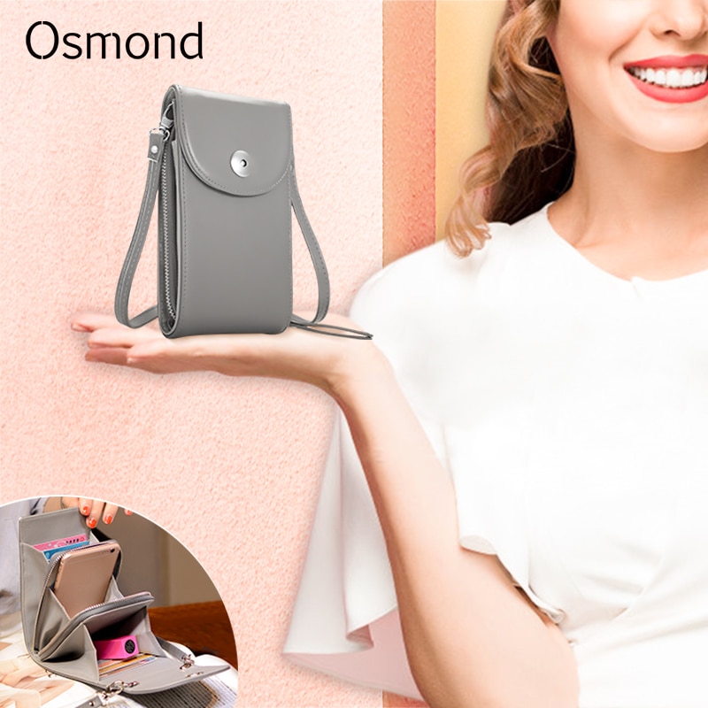 Osmond Frauen Handtaschen Koreanische Mini Tasche Handy Taschen Einfache Kleine Umhängetaschen Casual Damen Klappe Schulter Tasche сумка женская