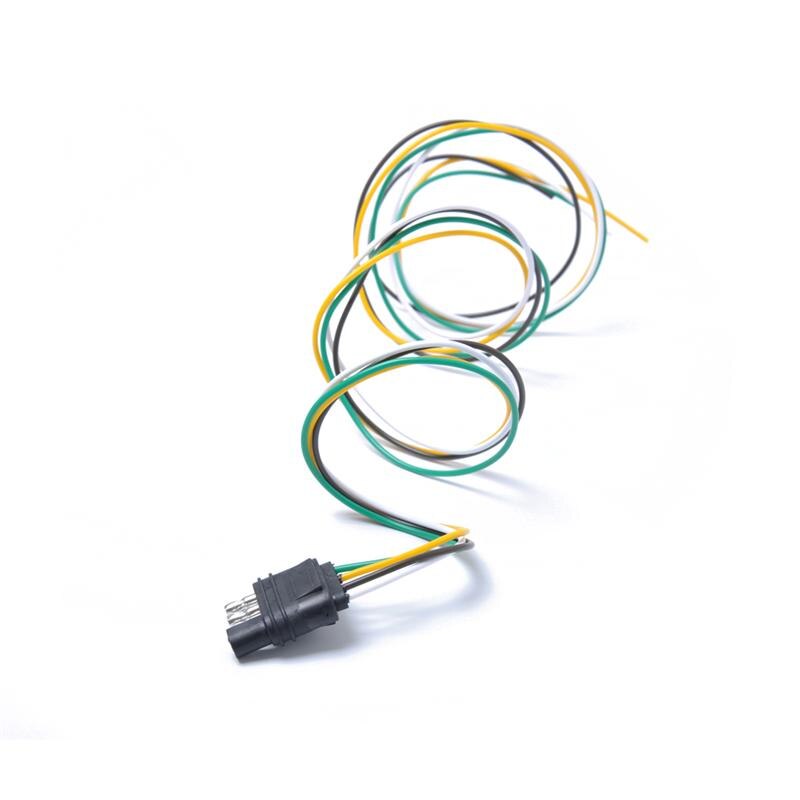 100cm 4-Way 4-Pin Trailer Wire Extension Flat Connector Plug and Socket Trailer Wiring Harness