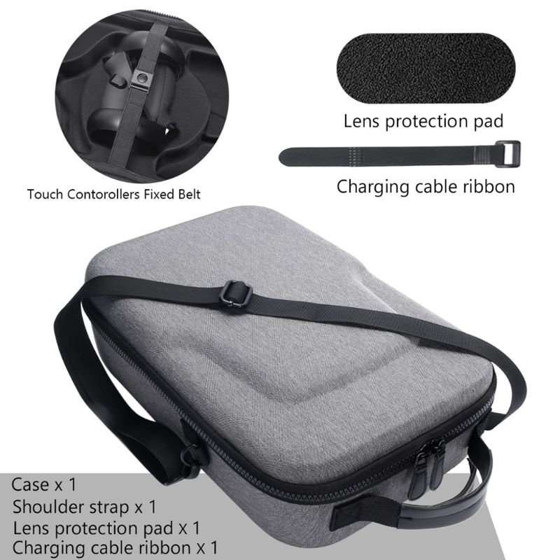 Caja de almacenamiento de cubierta protectora portátil de EVA, funda de transporte para Oculus Quest, accesorios de control del sistema de realidad Virtual