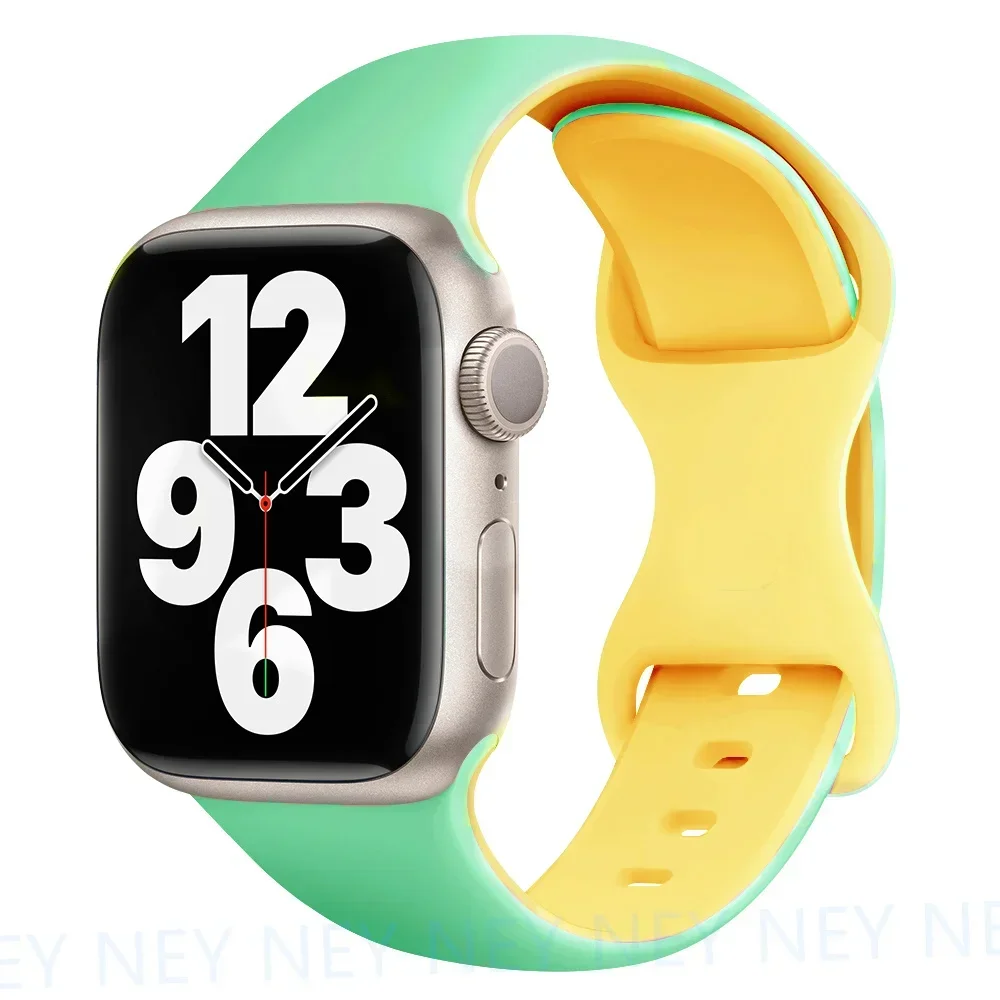 Silikonarmband för apple watch-band 44mm , 40mm ultra , 2 49mm 41mm, 45mm sportarmband, iwatch-serien 10 , 9 8/7 6 se, 5 , 4 42mm 46mm
