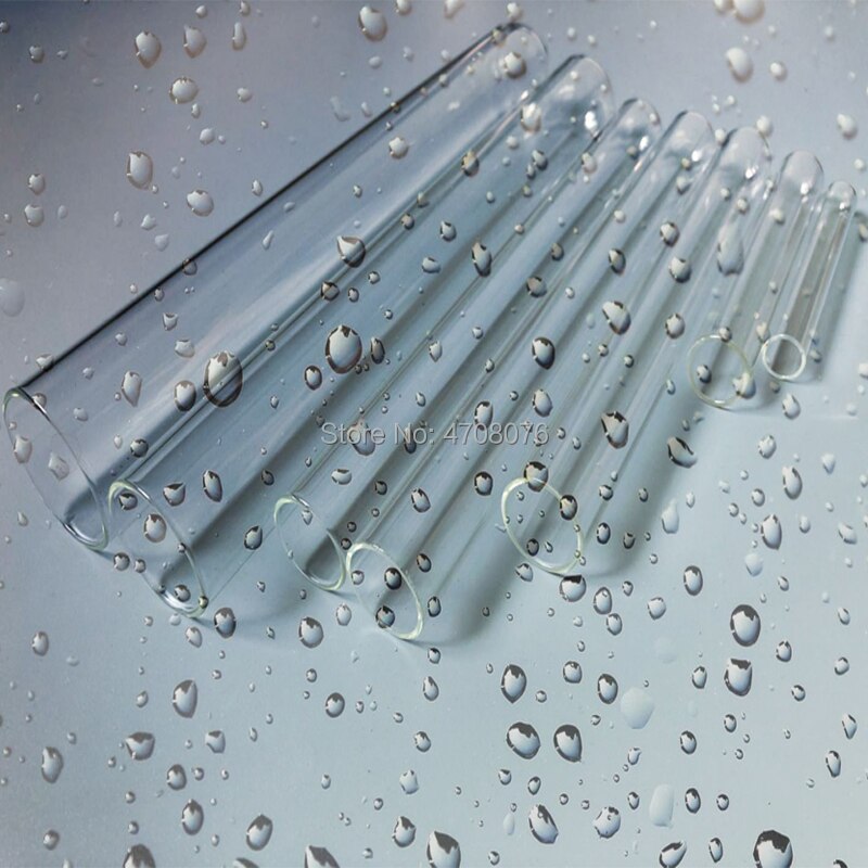 30x200mm 8pcs/lot Borosilicate transparent lab test tube blowing glass Pyrex test tube for scientific experiments round bottom