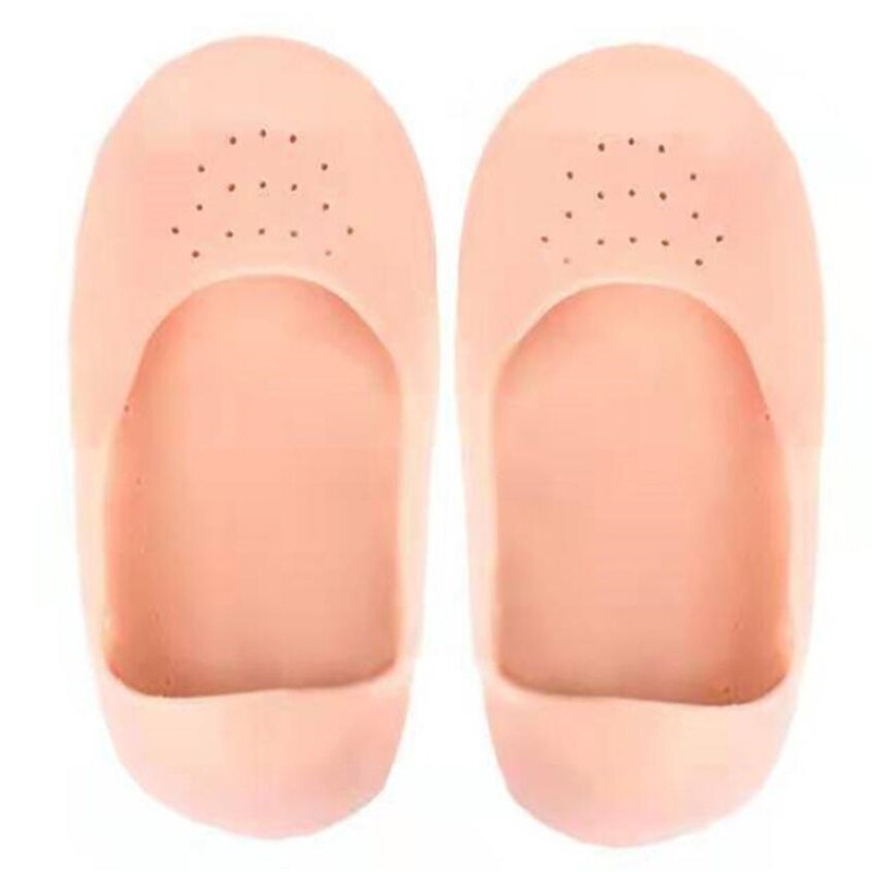 Semelles en Silicone pour soins des pieds, protège les pieds, soulage la douleur, prévient les fissures, hydrate la peau morte, 2 pièces: Skin / L (42-45)