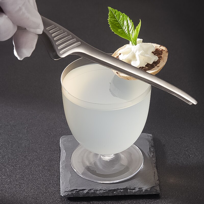 Bar Soul-Pinzas de acero inoxidable 304 para alimentos, herramienta de alimentaria, decoración de cóctel, herramientas profesionales para barman