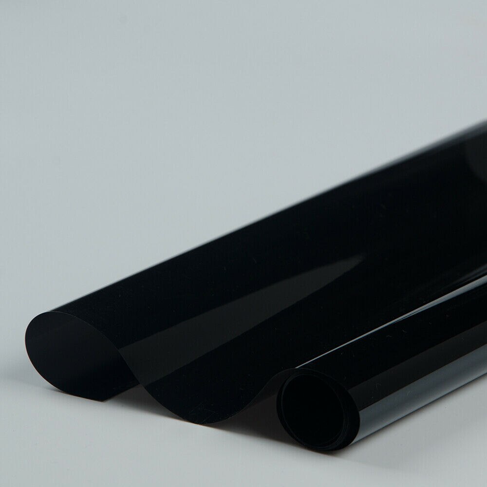 Sunice sort bilrude film 5% vlt nano keramisk glas farvetone 99% uv afvisning film varme kontrol privatliv klistermærker