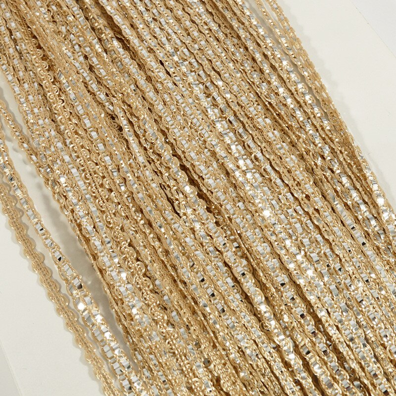 Rideau à cordes argenté avec pompon brillant, 100x200cm, diviseur de salon à la , décoration de mariage pour la maison, rideau de cuisine