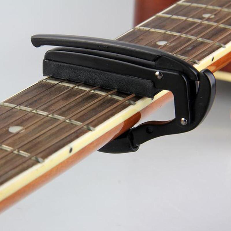 Akoestische elektrische tune snelwissel trigger gitaar capo sleutel klem voor gitaar ukelele accessoire tool, zilver