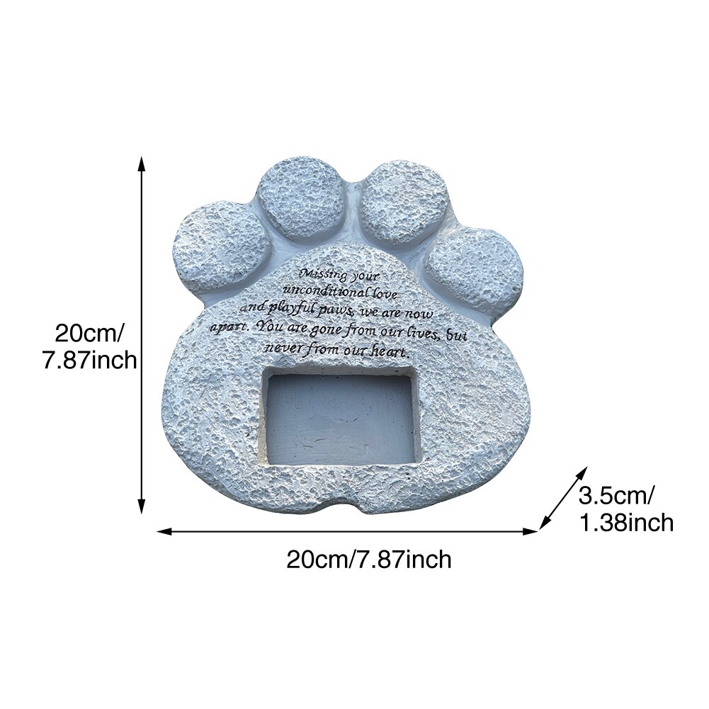 Wystawa wewnątrz budynku grób rękodzieło znacznik łapa w kształcie nagrobka pomnik ramka na zdjęcia żywica pamiątkowa biżuteria z motywem zwierząt domowych kamień pogrzebowy koty psy nagrobek