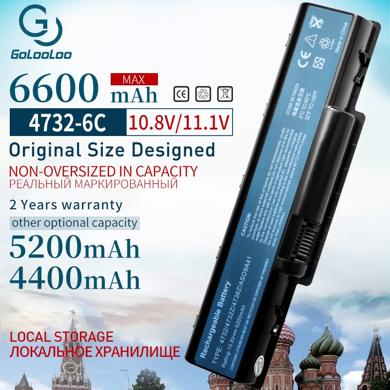 6600 mAh batería del ordenador portátil para ACER AS09A31 AS09A41 AS09A51 AS09A61 AS09A71 AS09A73 AS09A75 AS09A90 AS09A56 5732, 4732, 5516, 5517