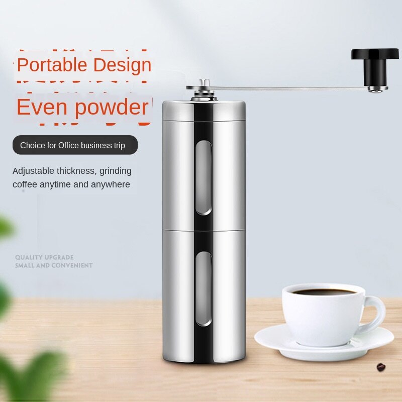 Portable Coffee Grinder Mini Stainless Steel Hand Manual Handmade Coffee Bean Burr Grinders Mill Kitchen Tool Crocus Grinders