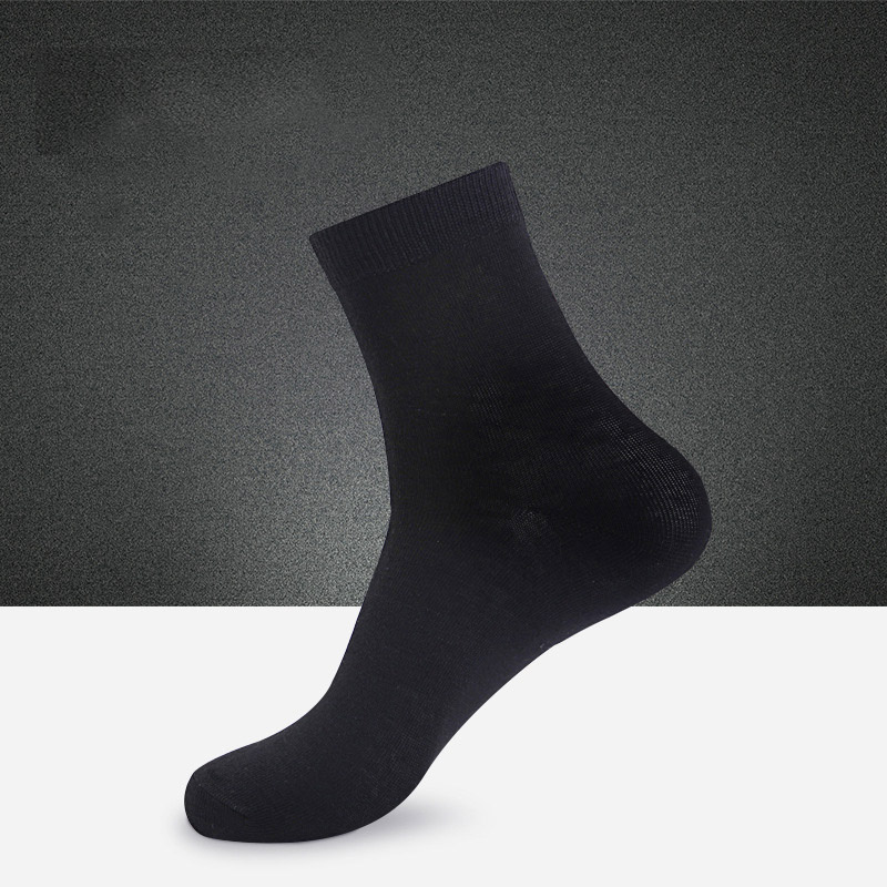 Brand 5 Pairs Nano Silver Cotton Socks Casual Crew Socks Anti-Bacterial Deodorant Autumn Winter Men&#39;s Socks