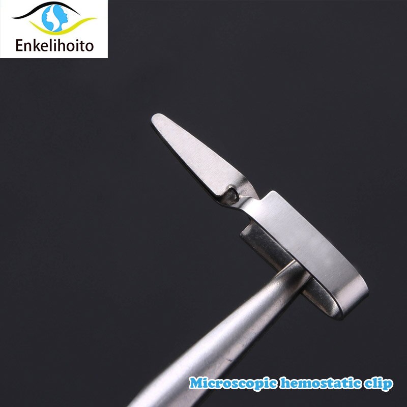 Microscopic hemostatic vein clip small vessel clip arterial pet experiment closed device temporary blocking clip