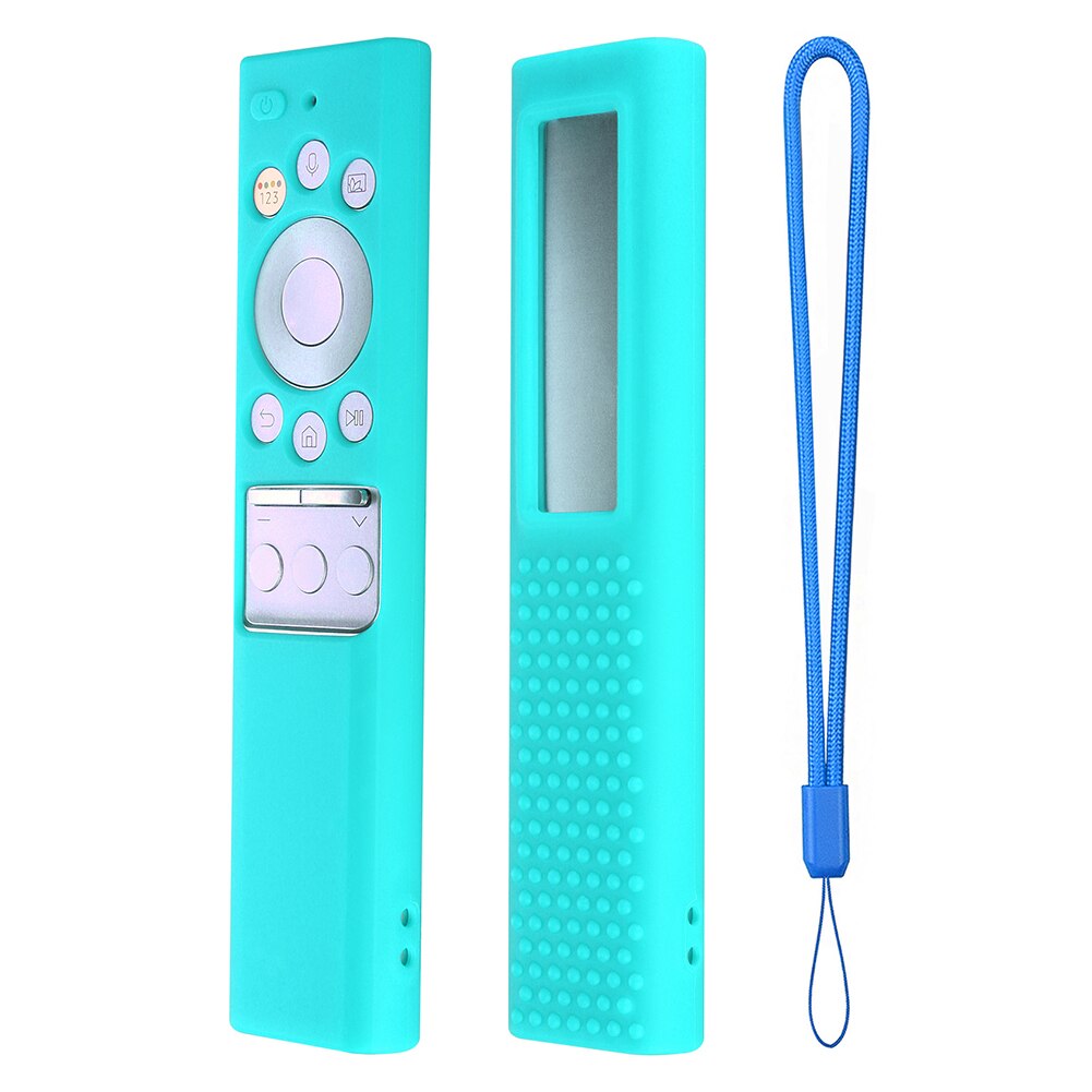 For Samsung TV BN59-01265A BN59-01271A BN59-01272A Silicone Dustproof Protective Cover Remote Control Case: Mint Green