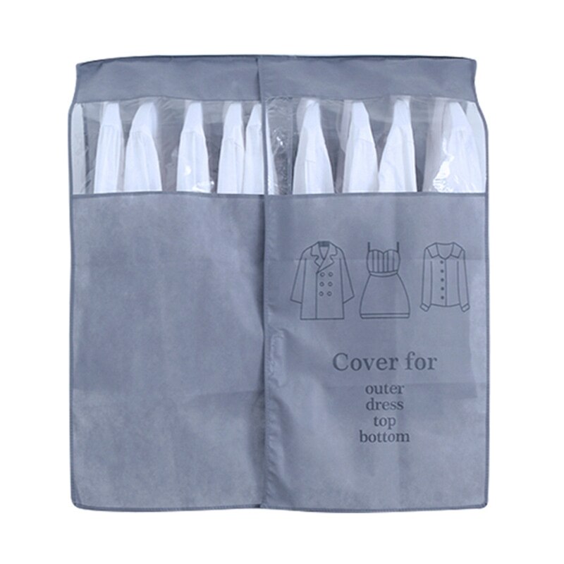 Vêtements Suspendus Cache-Poussière Costume Manteau Sac De Rangement Étui Protecteur Placard Garde-Robe Robe Vêtements Organisateur: GY