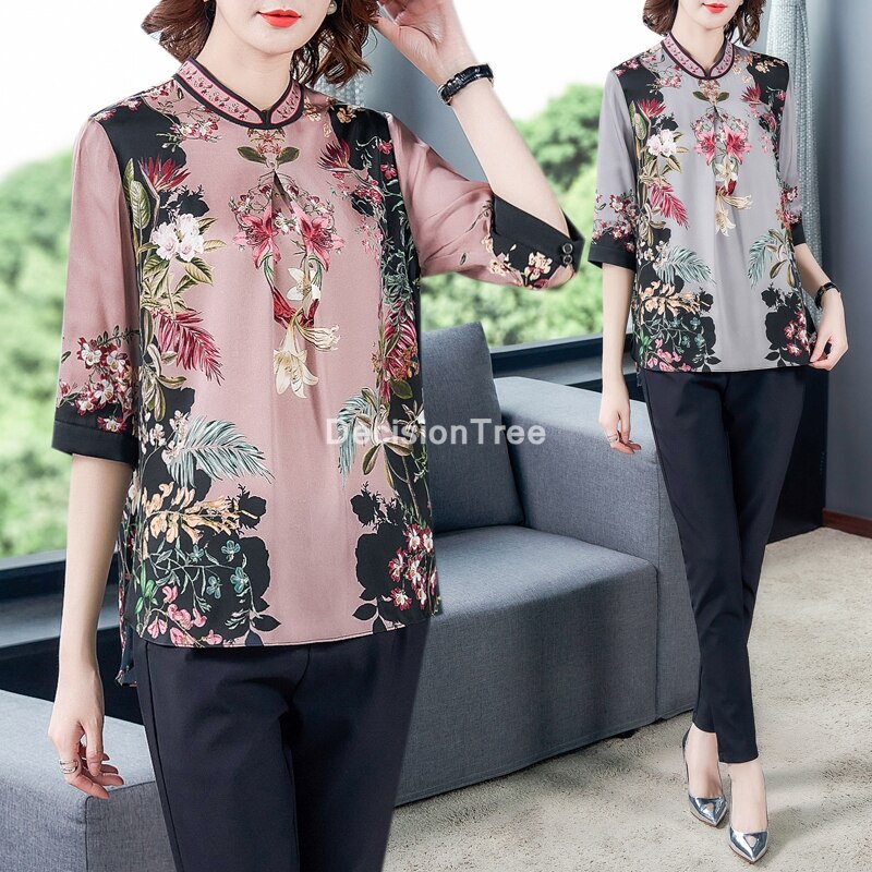 2022 cheongsam blouse traditional cheongsam oriental chinese clothing for women tops traditional chinese qipao cheongsam top