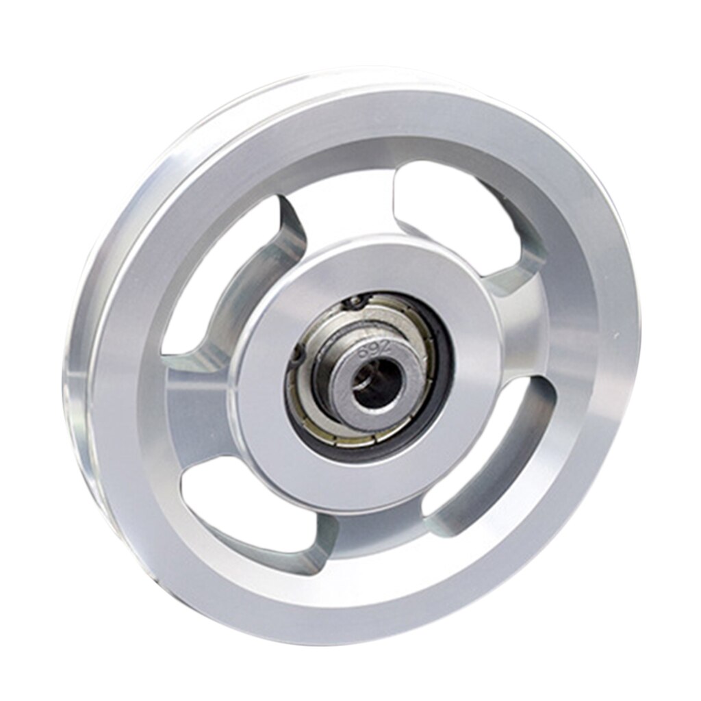 Legering katrol wiel enkel wiel touw hijsen u groef rol tractiegeleider 114/73//88/95/110 mm: 95 mm