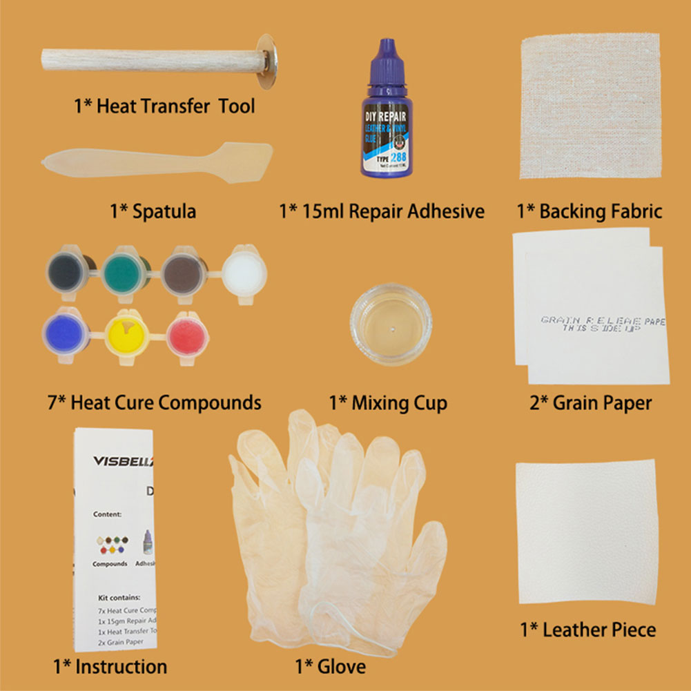 Car Leather Repair Liquid Car Leather Seat Repair Kit Leather Vinyl Repair Kit For Holes Cracks Patches Car Repairing