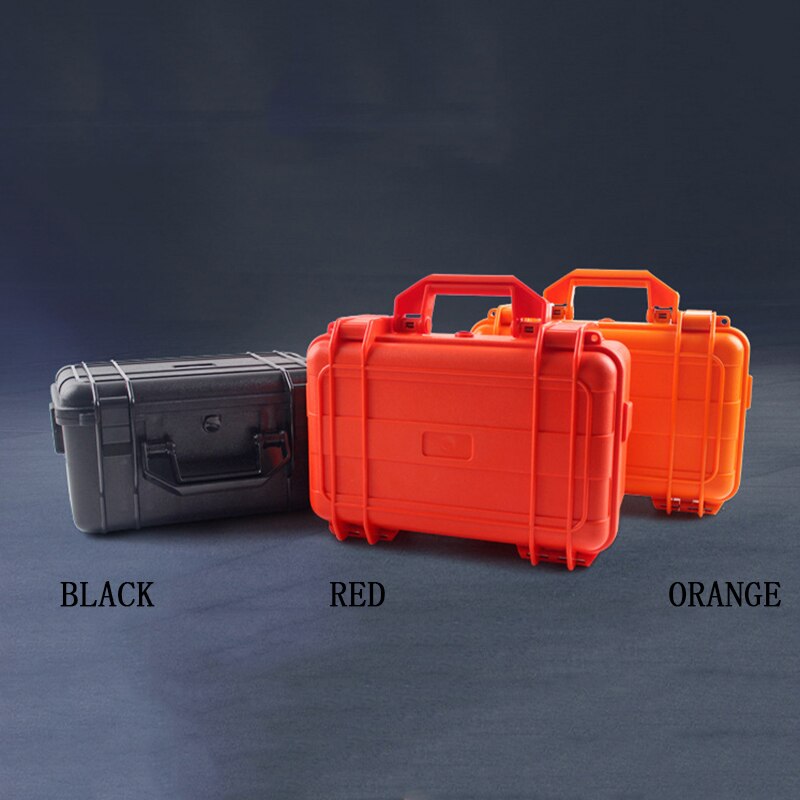 Portable Plastic Waterproof Dry Box Toolbox Safety Equipment Case Equipment Instrument Box Shockproof Sponge Large Small