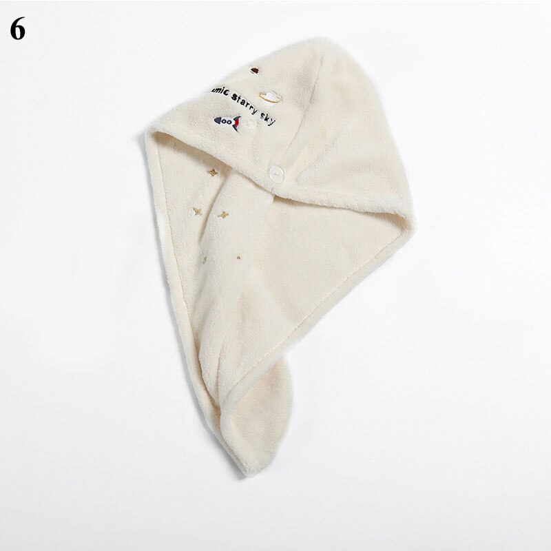 Haardroogkap, sneldrogende handdoek, microvezel handdoek, muts, superabsorberend, tulband, hoofddoek, dameskap voor lang haar, droogkap, mutsen: 6