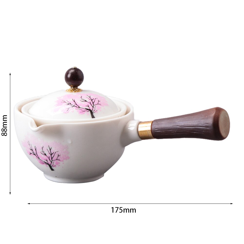 360 ° Roterende Keramische Theepot Theewaar Draagbare Chinese Gongfu Kung Fu Thee Cup Set Cradle-Type Semi-Automatische Thee Maker thee Set: M