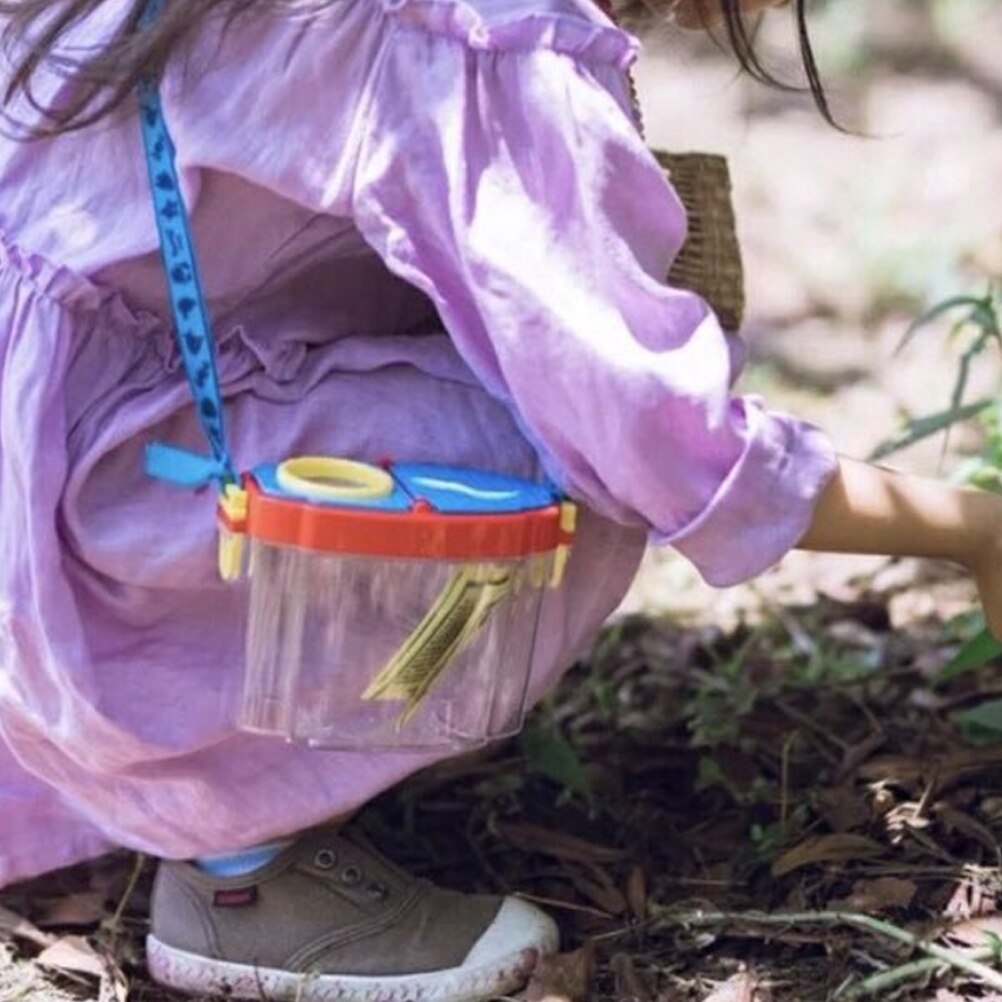 Portable Insect Observation Box Child Science Exploration Teaching Utensils Experiment Vessels With Magnifying Glass