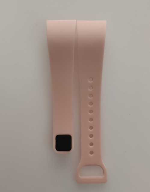 Correa de muñeca colorida para Xiaomi Mi Band 4c, correa de silicona de repuesto para pulsera inteligente Redmi Xiaomi Band 4C: Pink