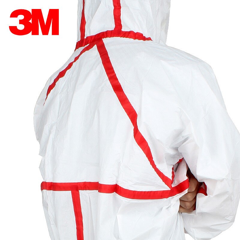3M 4565 Chemical Disposable Protective Coverall Suit Against Chemical Splashes Size M L Original 3M In Stock
