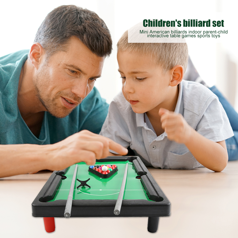 Mini Billard Spielzeug einstellen Heimat Party Eltern Art Interaktion Spiel Pädagogisches Spielzeug abletop Schwimmbad einstellen Famil Party Billard Spiel