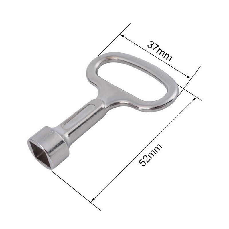 Llave Universal multifunción, llave de Metro, trenes, cerradura de puerta de ascensor, llaves de gabinete eléctricas para cerradura de Panel Triangular #, 1 ud.: S Square