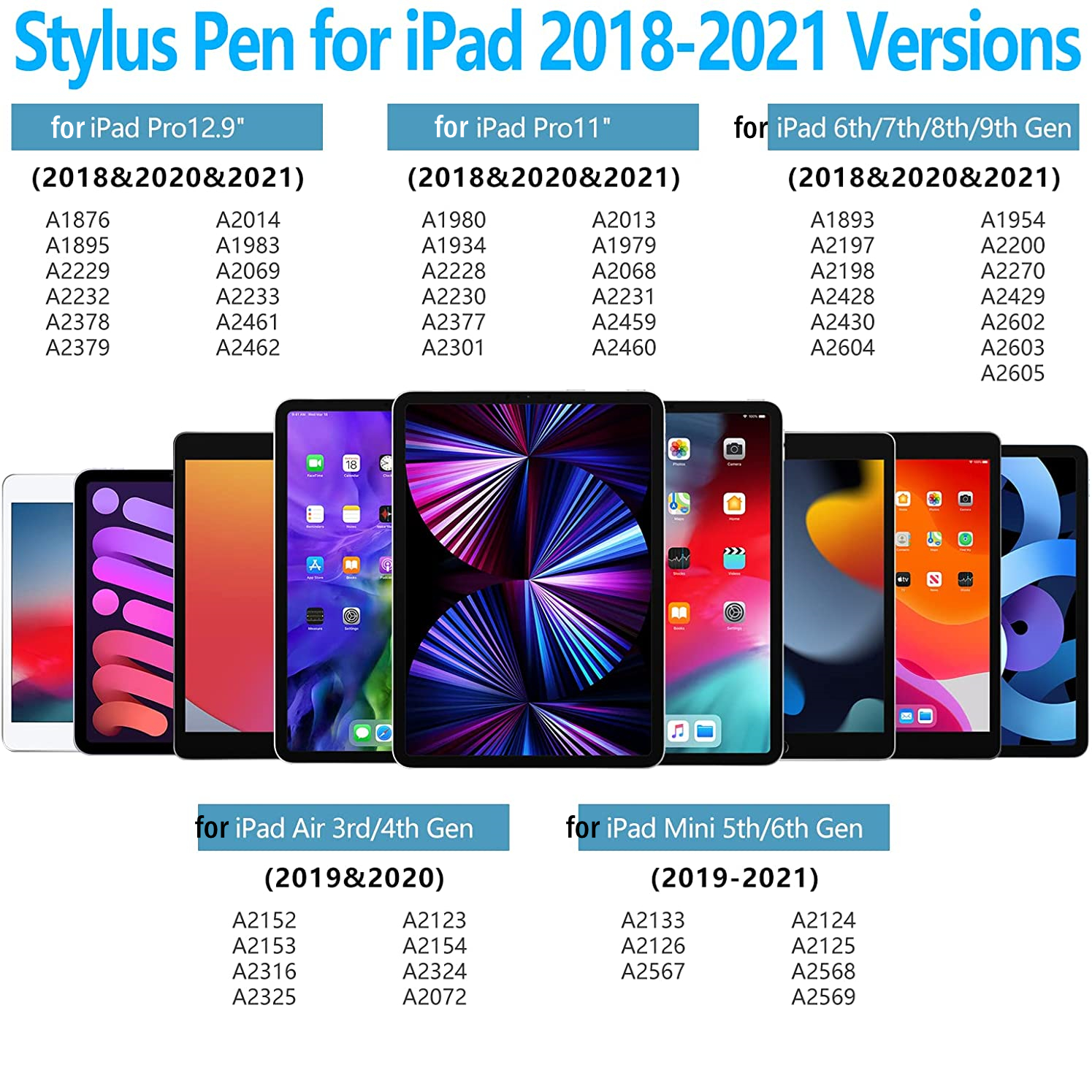 For Apple Pencil 26th Gen Stylus Pen Drawing Writing Touch Pencil For iPad Air 5 iPad Pro With Charging Box