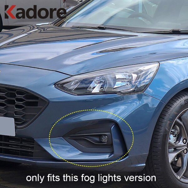 Cubierta de luz antiniebla delantera cromada para Ford Focus st-line , pegatina decorativa para coche, accesorios de protección Exterior con estilo