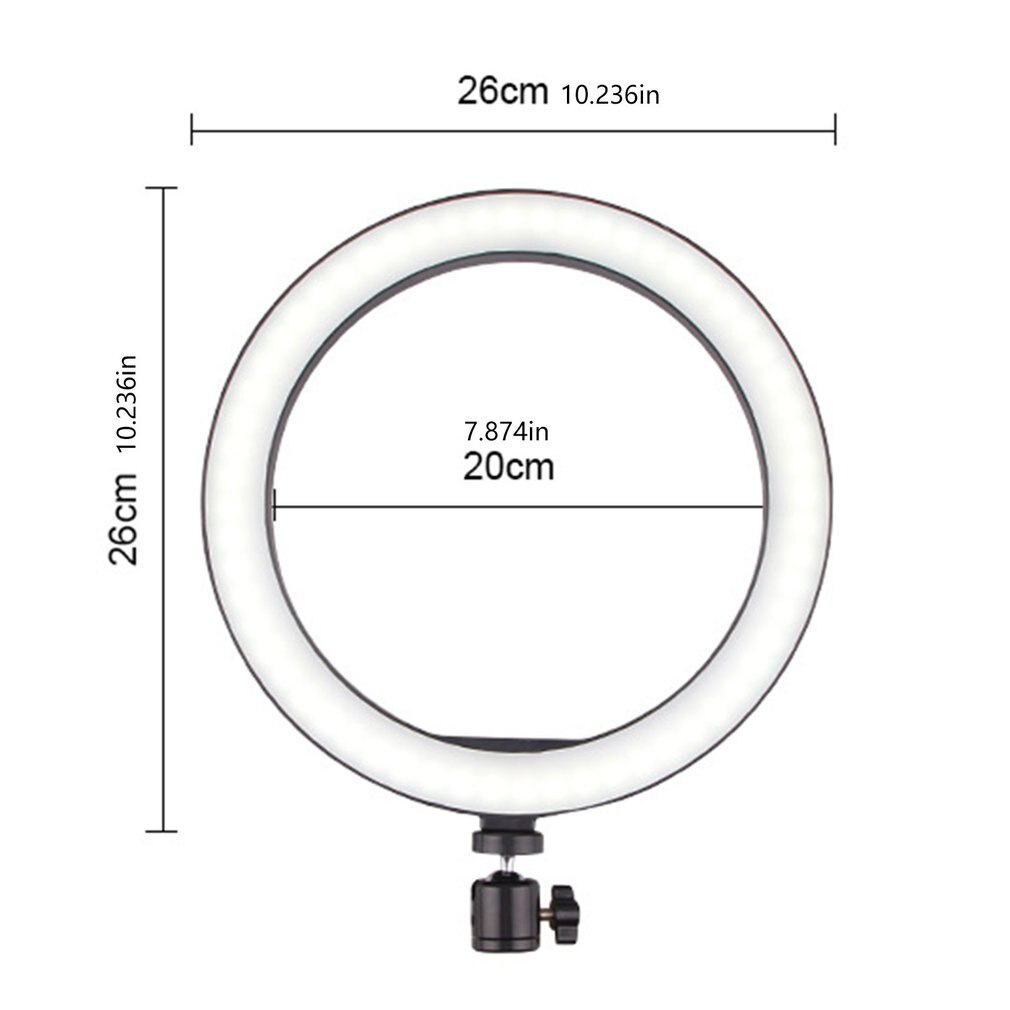 26Cm 120LED Selfie Ring Lamp Led Ring Licht Selfie Met Statief Ring Voor Selfie Telefoon Video Fotografie Verlichting Telefoon