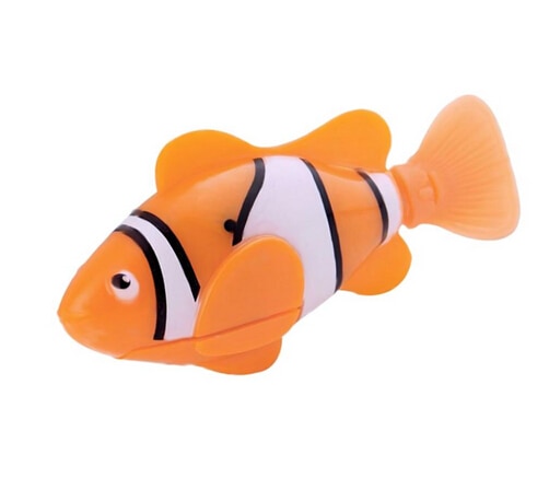 MPK Vibrierende Katze Spielzeug Batterie-angetrieben Fisch, Katze Spielen Spielzeug Katze Fisch Clown Angelfish Viele Farben Erhältlich: Clownfish Orange