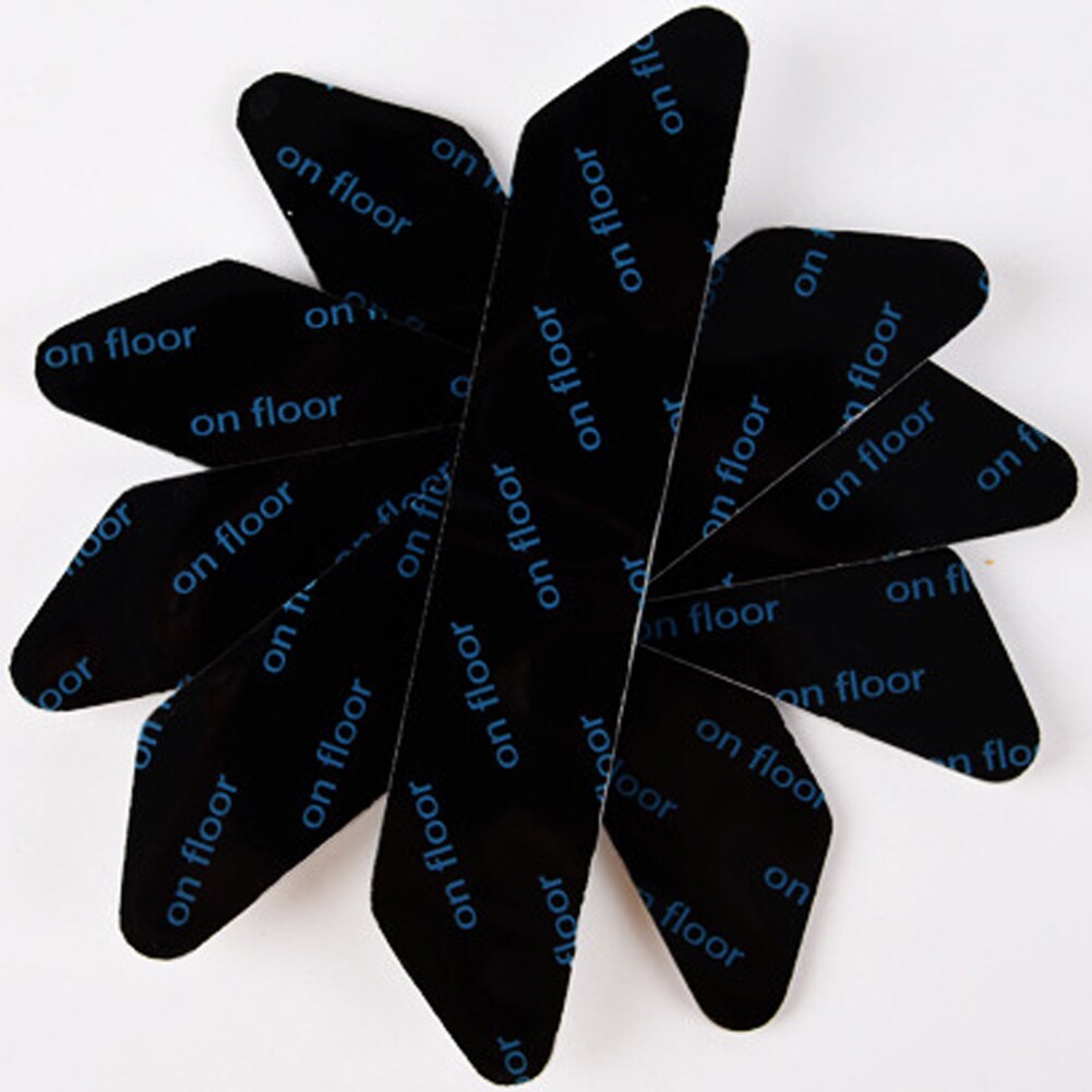 16pcs Practical Living Room Bathroom Bedroom Trapezoid Non Slip Corner Area Rug Gripper Fixed Washable Reusable Prevent Curling