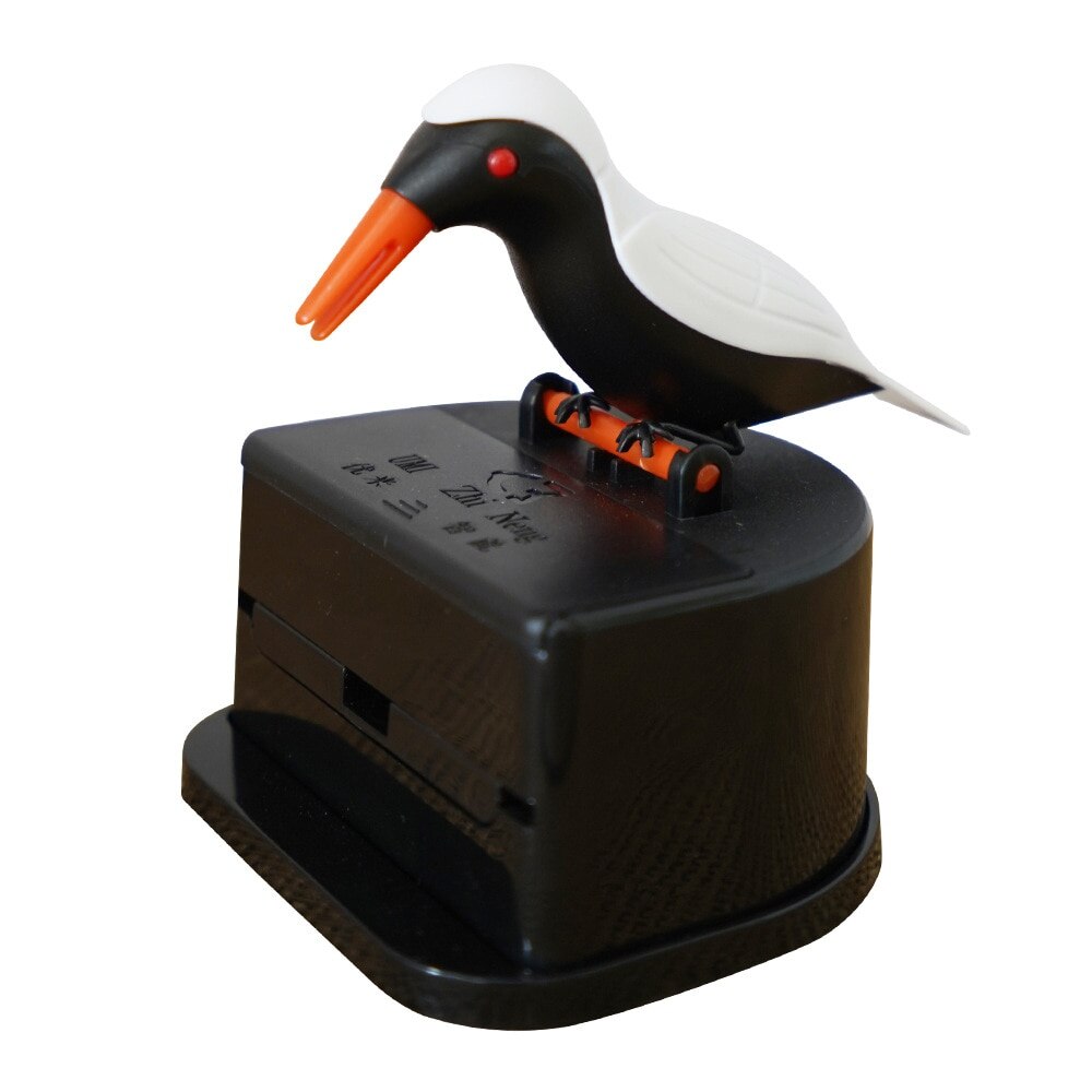Nyeste fugl tannpirker beholder automatisk tannpirker dispenser tannpirker holder oppbevaringsboks skrivebord dekorasjon kjøkken tilbehør: D