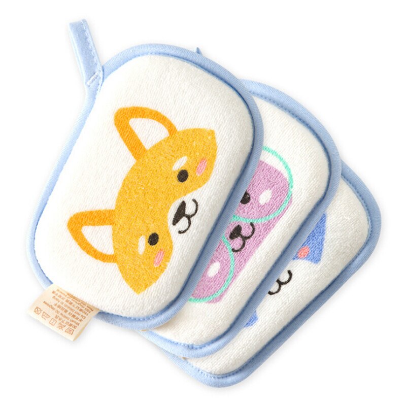 1PC Cartoon Animal Baby Bath Shower Sponge Body Care Cartoon Baby Bath Brush 13.5cm*8.5cm Cute Soft Sponge Baby Shower Sponge