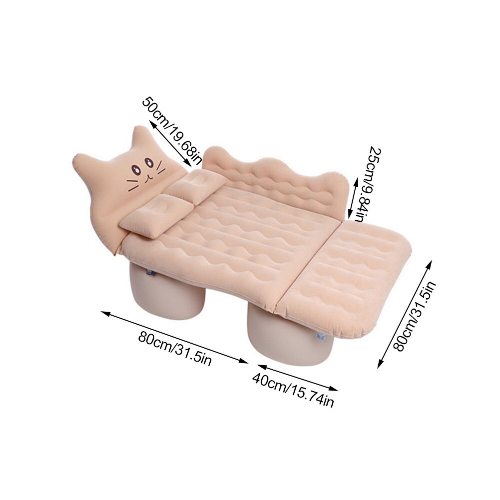 Car Inflatable Air Mattress Bed Back Seat Sleep Pad Premium Portable Car Mattress Automatic Air Bed For Car SUV MPV In Travel