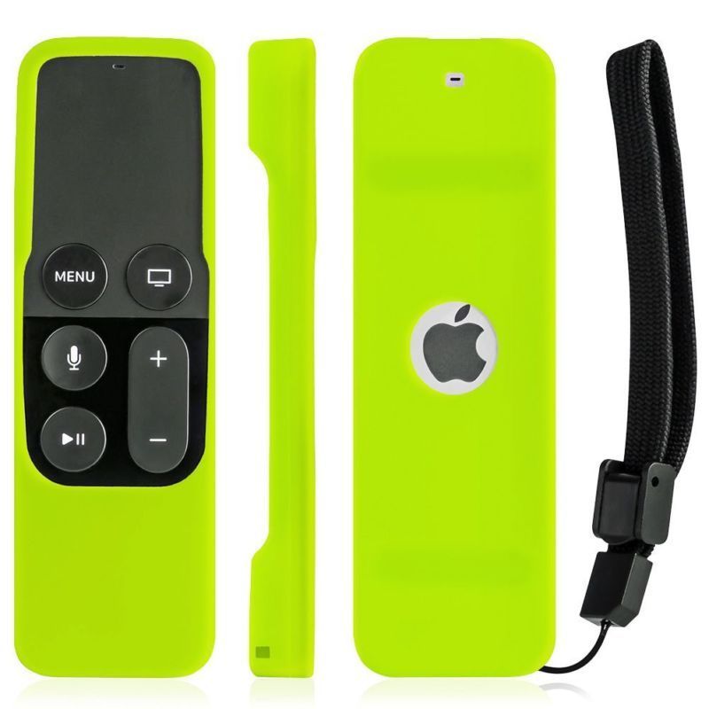 Silicone Remote Control Cover For Apple TV 4K 4th Gen Remote Control Silicone Soft Protective Skin Case Cover: Light Green