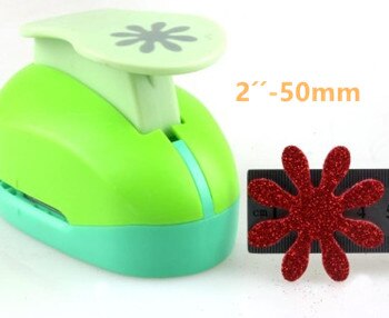 Flowers (3/8",5/8",1",1.5",2",3") Daisy Shaped craft punch Scrapbooking DIY Flower Paper Cutter EVA foam Petal Hole Punches: 1PC 50MM