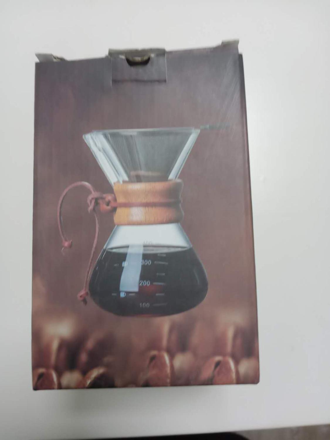 Chemix Simple Coffee Kettle, Coffee To Go 800ml Premium Handmade Glass Kettle, Easty to brew Chemeks Glass Portable Coffee Maker