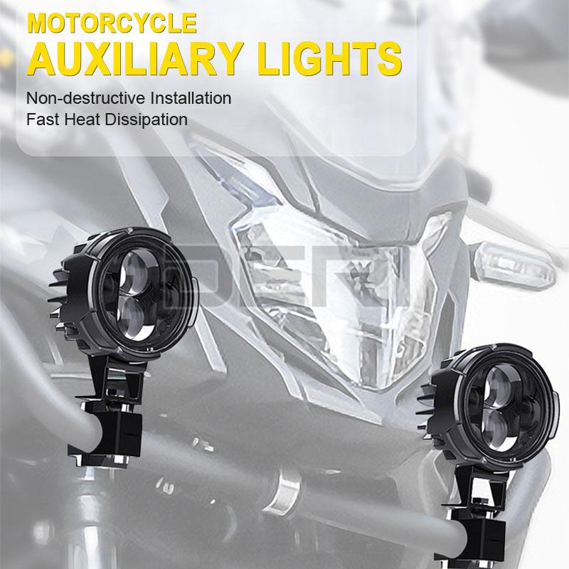 Motorcycle LED Spotlight Headlight Car ATV Driving Foglight Auxiliary Spotlight 12V 24V For moto dirt bike trucks SUVs UTV ATV