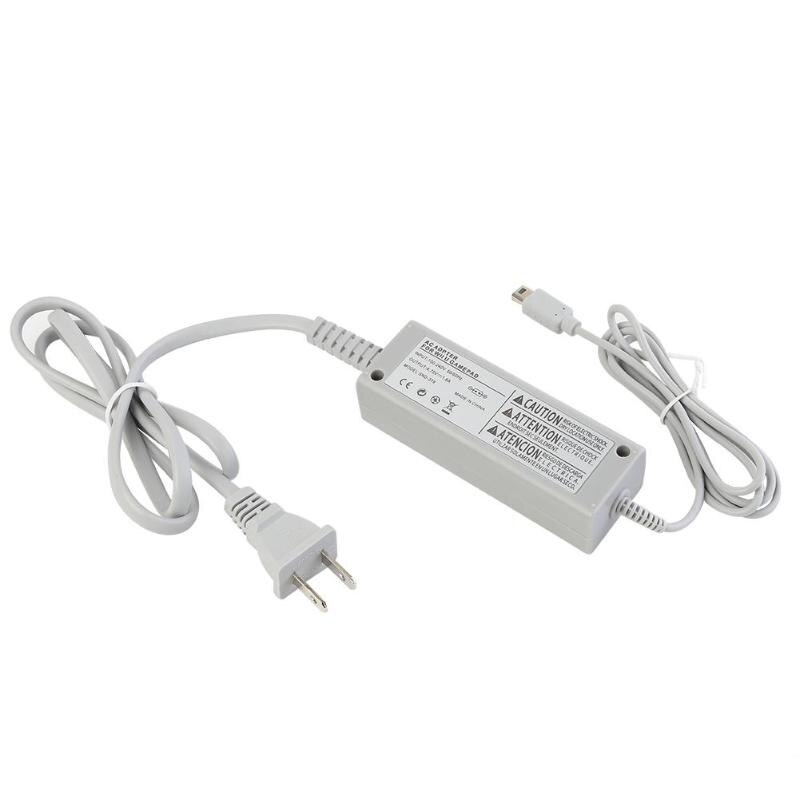 Us/eu plug 100-240v ac laddare adapter hem vägg strömförsörjning för nintendo wiiu wii u gamepad joypad controller: Oss
