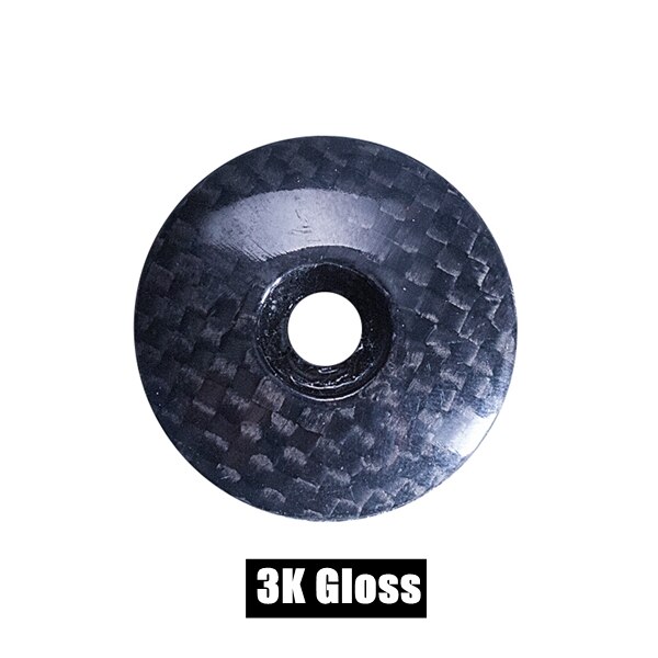 Glans/Mat Zwart Full Carbon Fiber Headset Taper Road Mtb Fiets Top Cap Steelkoker Fietsonderdelen 6G: 3K Gloss