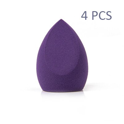 Makeup Sponge Beauty Tools Powder Puff Cosmetic Puff Blender Make Up Tools Cosmetic puff With Storage Box: 4 pcs two-cut-1