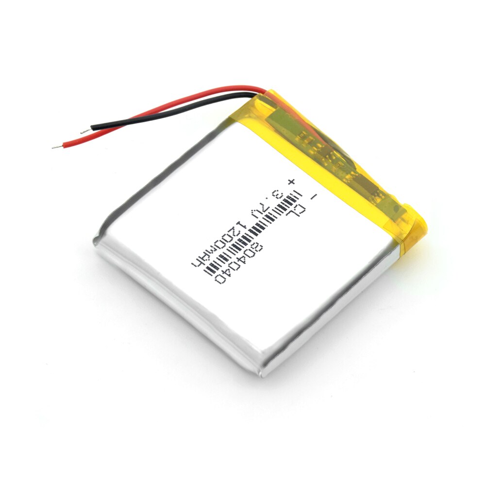 3.7V polymer lithium battery 804040 1200mAh large capacity Rechargeable Li-ion Cells For Camera MP3 MP4 MP5 GPS DVD LED Light