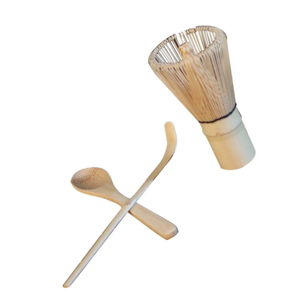 3 stk / sett japansk matcha te sett bambus visp scoop te skje matcha børste kjøkken spisestue te servise te verktøy